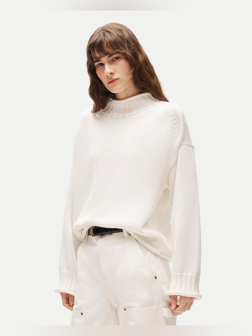 NWT J. Crew 2025 Rollneck Sweater in Ivory - Picture 9 of 10